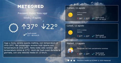 Previsioni Meteo Sora Oggi